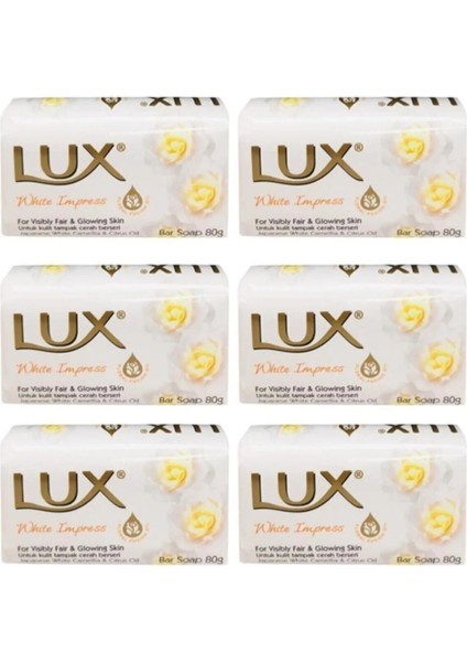 Lüx Sargılı Sabun 80gr. 6lı - 480gr. White Impress