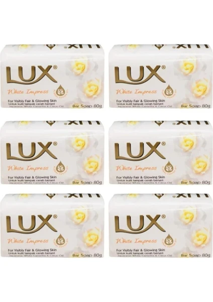 Lüx Sargılı Sabun 80gr. 6lı - 480gr. White Impress