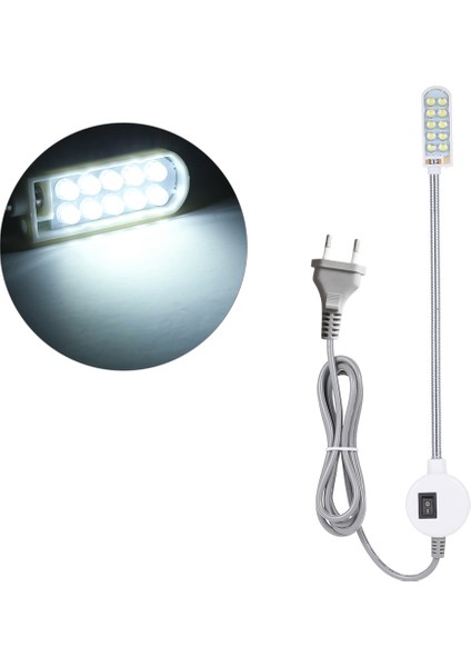 10 LED Dikiş Makinası Aydınlatma Lambası - Beyaz (Yurt Dışından)