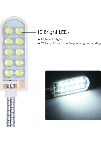 10 LED Dikiş Makinası Aydınlatma Lambası - Beyaz (Yurt Dışından) fırsatları