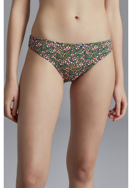 Baskılı Carina Slip Mayo Bikini Altı