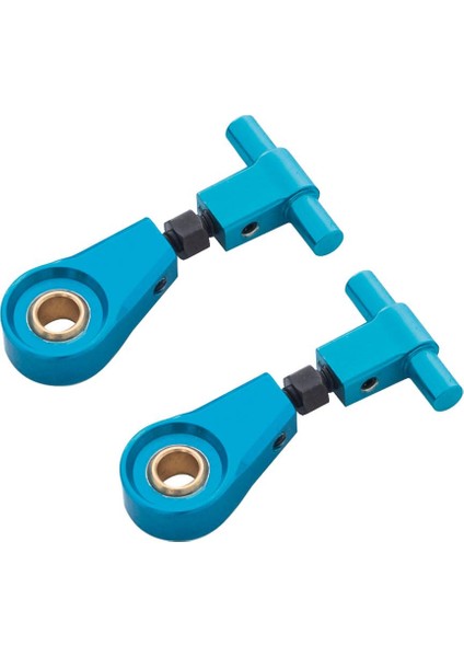 2 Parça Rc Metal Ön Üst Salıncak Kolları Tamiya Için Tt-02 1/10 Araçlar Parçalar Mavi (Yurt Dışından)
