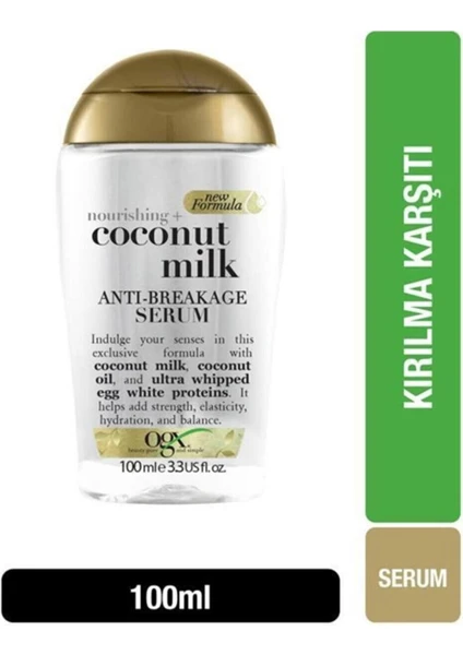 Coconut Milk Hindistan Cevizi Sütü Kırılma Karşıtı Serum 100ML