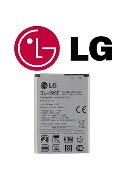 Lg G4 Mini Pil Batarya Beat G4C Mini BL-49SF