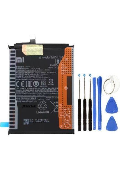 Xiaomi Poco X3 Pil Batarya BN57 + Tamir Seti
