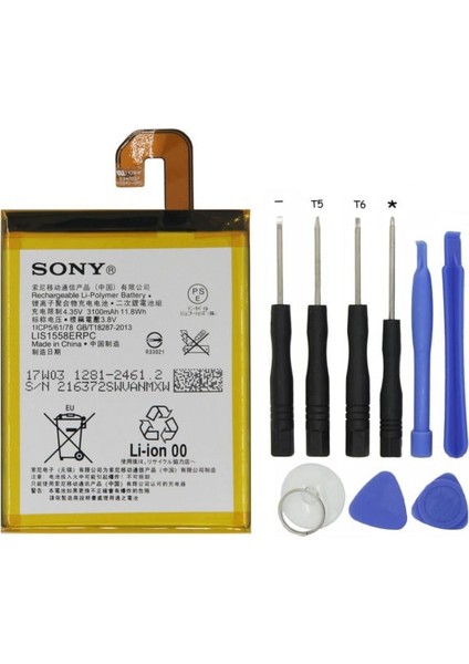Sony Xperia Z3 Batarya Pil ve Tamir Seti LIS1558ERPC