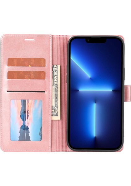 Iphone 13 Mini Pembe Için Clic Deri Kılıf (Yurt Dışından)