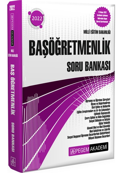 2022 Milli Eğitim Bakanlığı Başöğretmenlik Soru Bankası