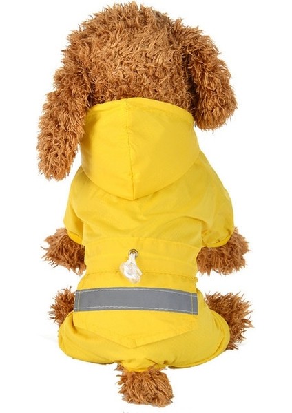 Köpek Yağmurluk Yansıtıcı Evcil Hayvan Giysileri Köpek Giysileri Su Geçirmez Tulum (Yurt Dışından)