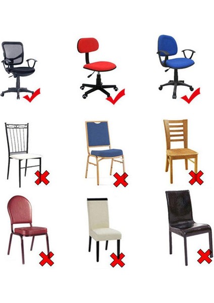 Yumuşak Kadife Streç Sandalye Koltuk Kapağı 15-20 Inç 38-52CM (Yurt Dışından) fiyatları