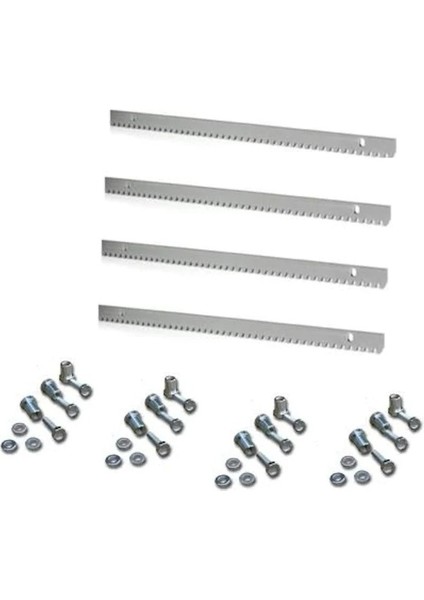 Kremayer Dişli Galvanize Çelik - 4 Metre Set