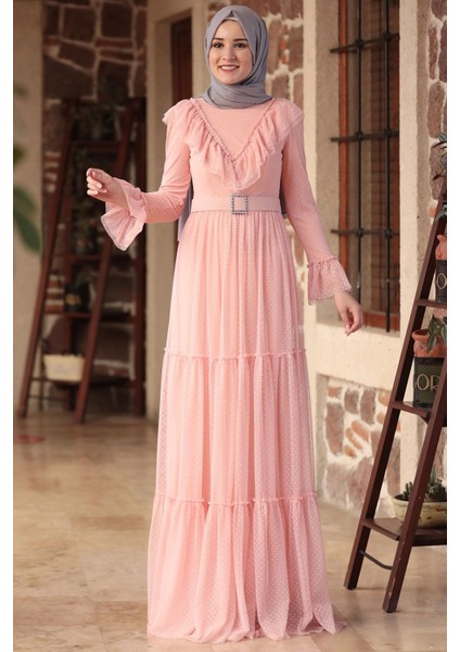 Damla Elbise Pudra