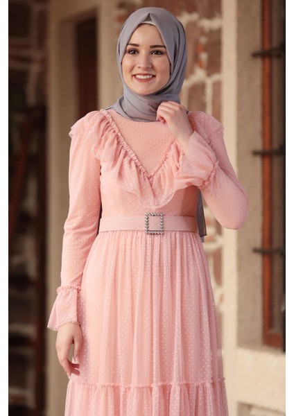 Damla Elbise Pudra