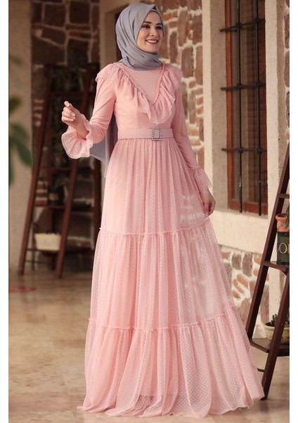 Damla Elbise Pudra