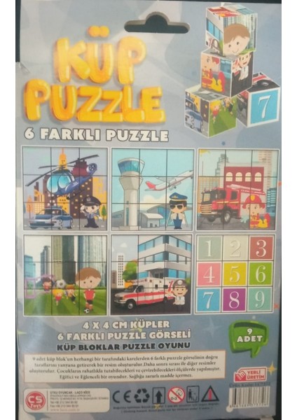 9 Adet Küp Puzzle