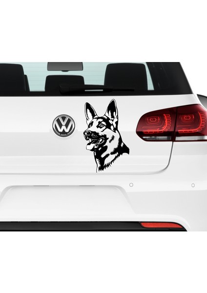 Alman Kurdu Sticker 30X 19 Kolay Uygulama