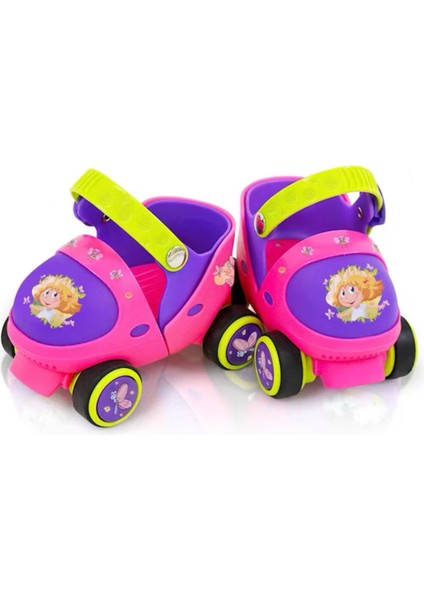 Unisex Çocuk Yeni Başlayan Paten Seti - Pembe (Yurt Dışından)