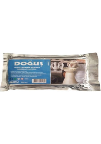 500 gr Beyaz Doğal Seramik Hamuru (Modelaj Kili)