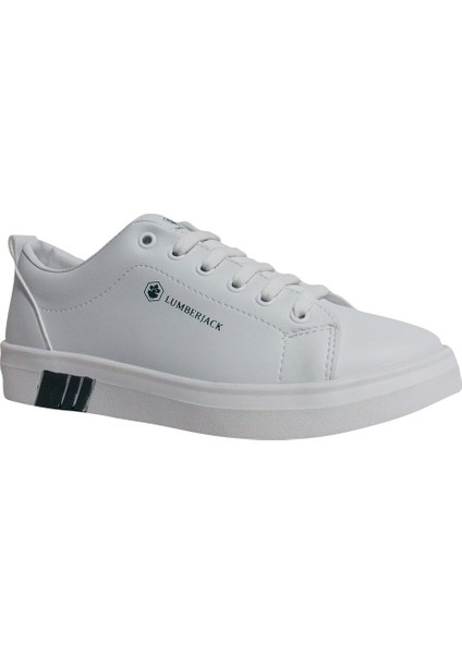 Beyaz Yeşil Sneakers Bağcıklı Spor Ayakkabı