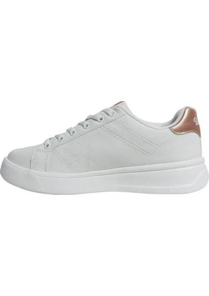 Beyaz Altın Sneakers Bağcıklı Spor Ayakkabı modelleri