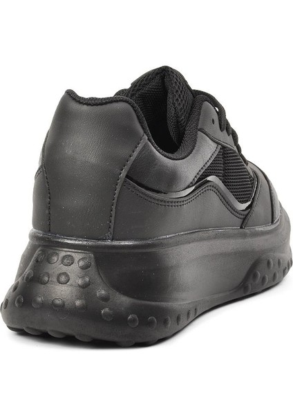 153 Siyah Kalın Taban Kadın Sneaker