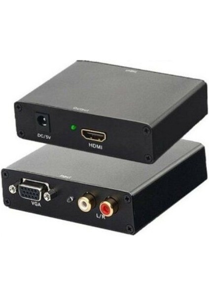 HD210 Vga+Audıo To HDMI Çevirici Ses Destekli