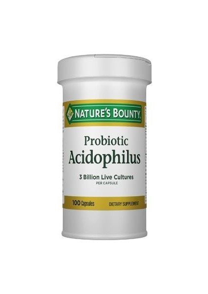 Natures Bounty Probiotic Acidophilus 100 Kapsül