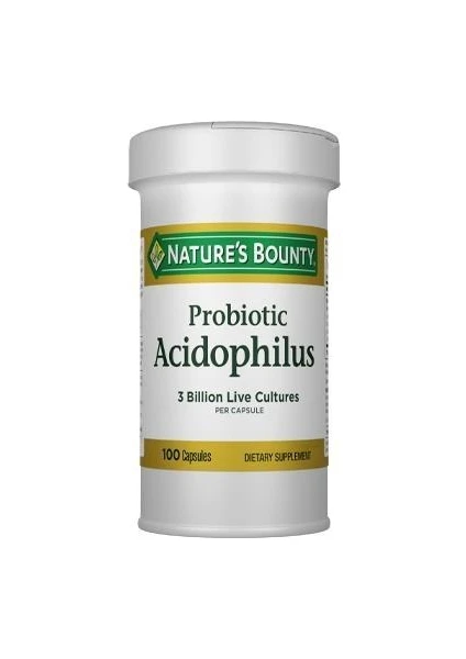 Nature's Bounty Natures Bounty Probiotic Acidophilus 100 Kapsül