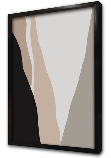 Minimalist Soyut 3'lü Set Çerçeveli Mdf Tablo fiyatları