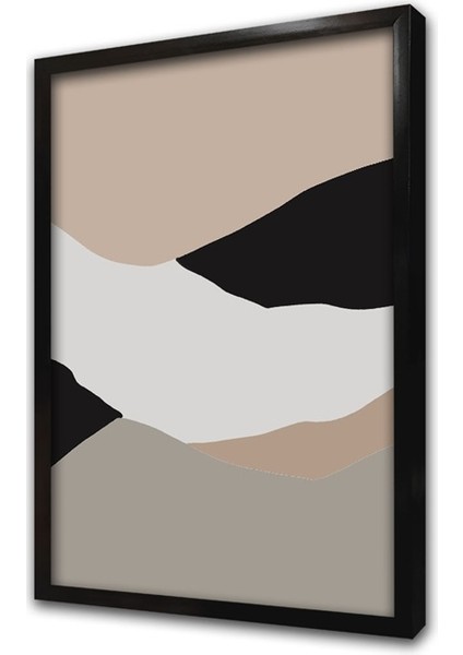 Minimalist Soyut 3'lü Set Çerçeveli Mdf Tablo modelleri