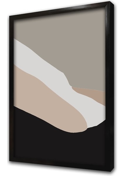 Minimalist Soyut 3'lü Set Çerçeveli Mdf Tablo fırsatları