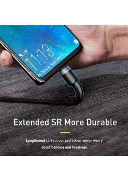 Cafule Pd2.0 100W Hızlı Şarj Type-C Kablo (2 Metre) (Siyah)