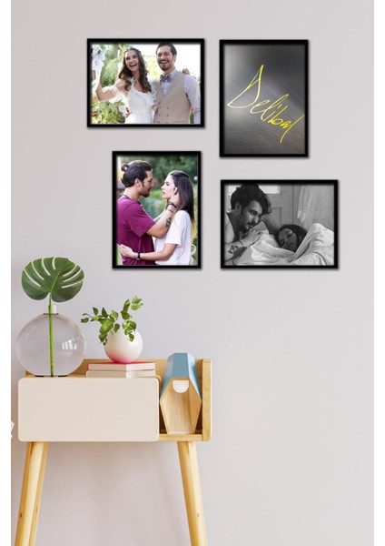 Delibal 4 Parça Çerçeve Görünümlü Set Tablo