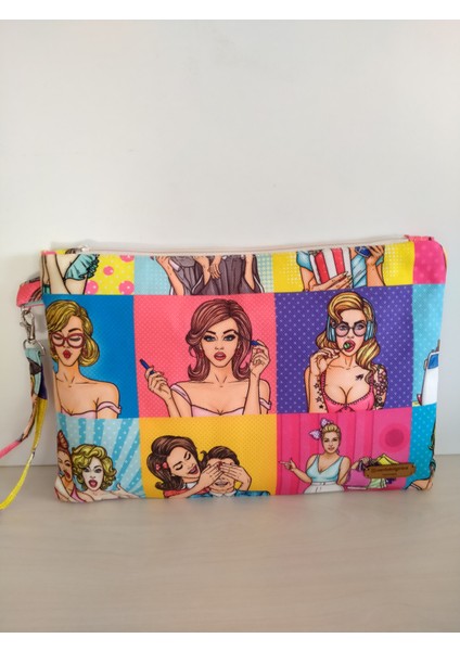 Popart Clutch Çanta