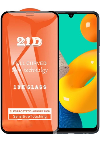 Samsung M32 Ekran Koruyucu 21D Tam Kaplayan Kavisli
