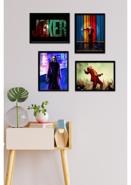 Joker 4 Parça Çerçeve Görünümlü Set Tablo
