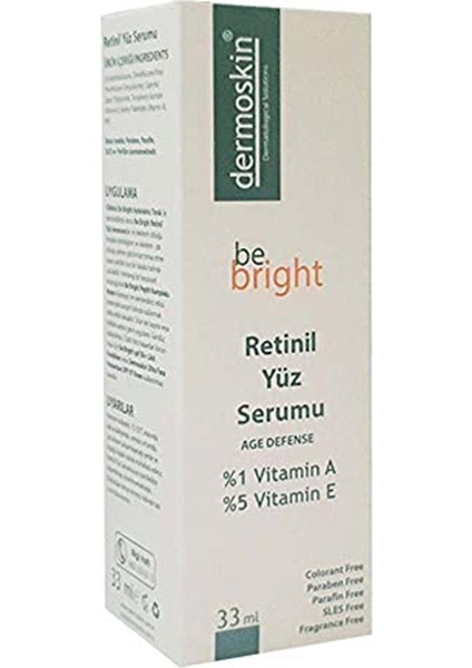 Marka: Dermoskin Be Bright Retinil Face Serum 33 ml Kategori: Cilt Serumu fiyatları