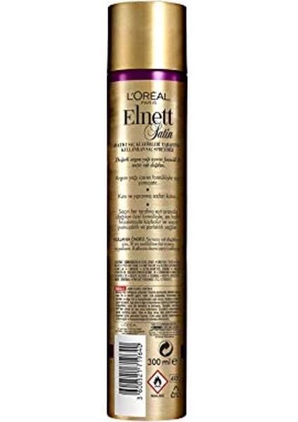Elnett Değerli Argan Yağı Güçlü Tutuş Saç Spreyi Saç Şekillendirici