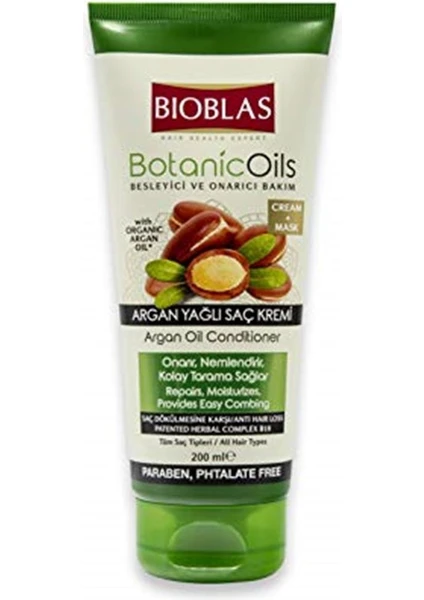 Bıoblas Botanic Oils 200 ml Argan Yağlı Saç Kremi  Saç Kremi