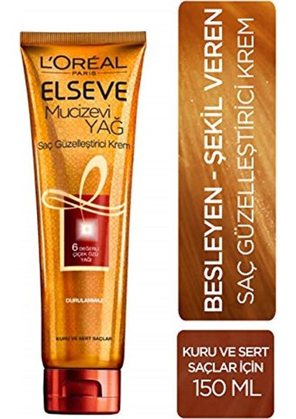 Elseve 6 Mucizevi Yağ Serisi 4'lü Saç Bakım Seti Saç Kremi modelleri