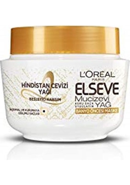 L'oréal Paris Elseve Hindistan Cevizi & Değerli Yağlar Eşsiz Karışım Banyo Öncesi Maske