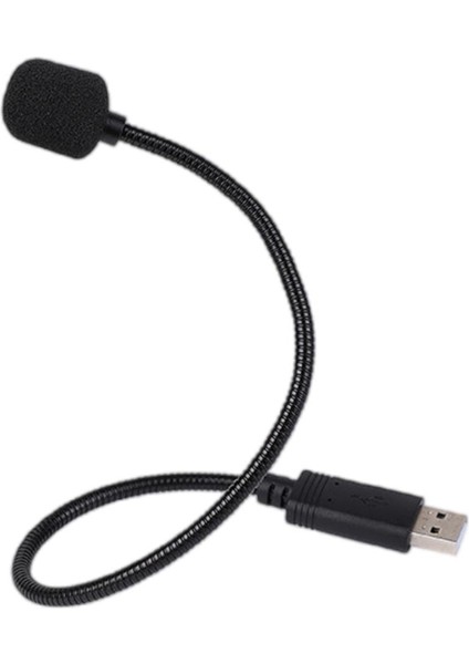 Bilgisayar Masaüstü Profesyonel Siyah Için USB Mikrofon Omni-Yönlü Mikrofon (Yurt Dışından)