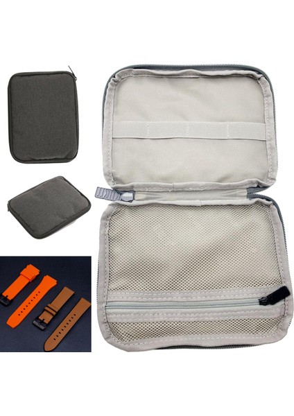 Saat Kayışı Saklama Çantası Katı Koruyucu Kordon Band Bilezik Kutusu Kasa Tutucu Siyah (Yurt Dışından) indirimleri