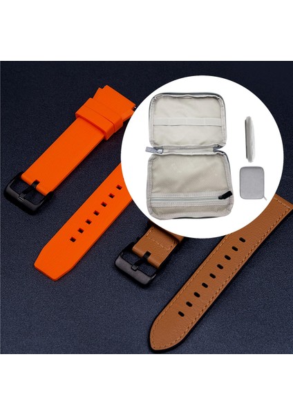 Taşınabilir Izle Kayışı Saklama Çantası Fermuar Kordonlu Bando Kılıfı Taşıma Çantası Tutucu Gri (Yurt Dışından) fırsatları