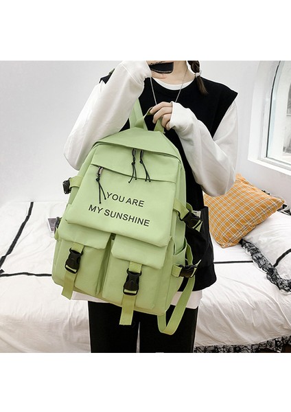 Oxford Kumaş Su Geçirmez Okul Çantası Seti - Yeşil (Yurt Dışından) fiyatları