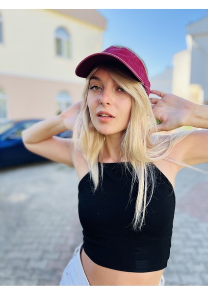 Yeni Sezon Unisex Tenisçi Model Siperlik Eskitme Şapka