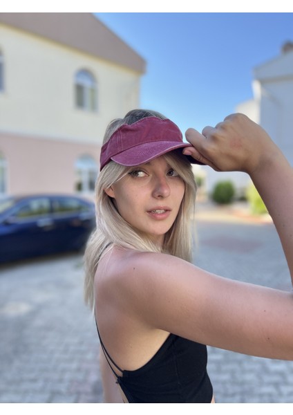 Yeni Sezon Unisex Tenisçi Model Siperlik Eskitme Şapka