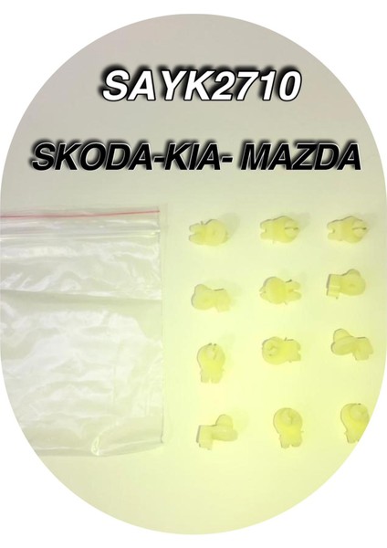Skodakıa-Mazda..döşeme Klipsi