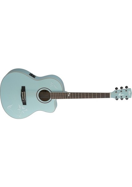 Jade 2f Pbm - Pale Blue Metallic Elektro Akustik Gitar (Çantalı)