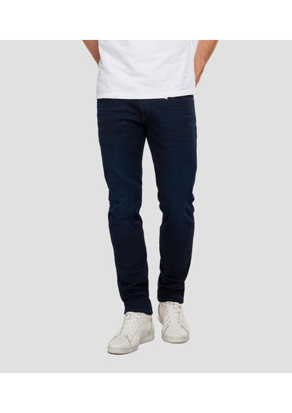 Erkek Lacivert Jean Pantolon